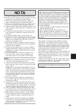 Предварительный просмотр 63 страницы Panasonic FZ-M1 Series Operating Instructions Manual