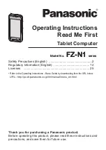 Preview for 1 page of Panasonic FZ-N1A Operating Instructions Manual