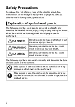 Preview for 2 page of Panasonic FZ-T1B Operating Instructions Manual