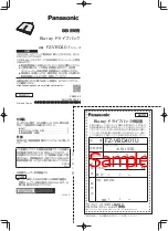 Preview for 7 page of Panasonic FZ-VBD401 Series Operating Instructions Manual
