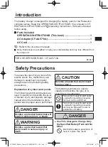 Предварительный просмотр 11 страницы Panasonic FZ-VCB551 Series Operating Instructions Manual