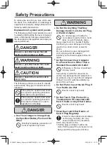 Предварительный просмотр 2 страницы Panasonic FZ-VCBG21 Series Operating Instructions Manual