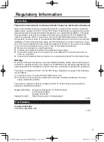 Предварительный просмотр 5 страницы Panasonic FZ-VCBG21 Series Operating Instructions Manual