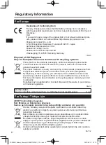 Предварительный просмотр 6 страницы Panasonic FZ-VCBG21 Series Operating Instructions Manual