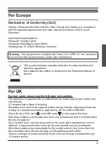 Preview for 3 page of Panasonic FZ-VCH5L1AA Operating Instructions Manual