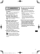 Предварительный просмотр 41 страницы Panasonic FZ-VEBG21 Series Operating Instructions Manual