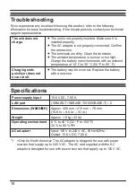 Preview for 14 page of Panasonic FZ-VEH5L1AA Operating Instructions Manual