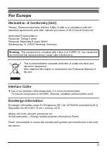 Предварительный просмотр 3 страницы Panasonic FZ-VEH5T1AA Operating Instructions Manual