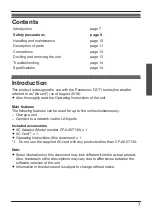 Предварительный просмотр 7 страницы Panasonic FZ-VEH5T1AA Operating Instructions Manual