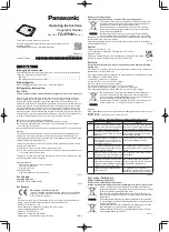 Panasonic FZ-VFP401 Series Operating Instructions Manual preview