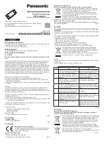 Panasonic FZ-VFP551 Series Operating Instructions Manual preview