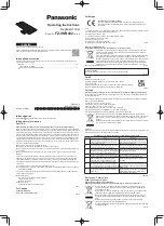 Panasonic FZ-VKB402 Series Operating Instructions Manual preview