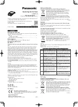 Предварительный просмотр 1 страницы Panasonic FZ-VLNG211 Operating Instructions Manual