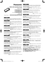 Panasonic FZ-VZSU1TU Operating Instructions Manual preview