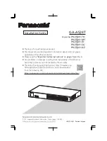 Preview for 1 page of Panasonic GA-AS24T Installation Manual