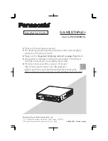 Panasonic GA-ML8THPoE+ Installation Manual preview