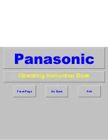 Panasonic Gaoo TX-25AD2DP Operating Instructions Manual preview