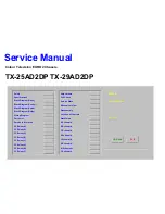 Panasonic Gaoo TX-25AD2DP Service Manual preview