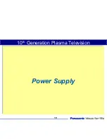 Preview for 19 page of Panasonic Generation Plasma Display Television Technical Manual