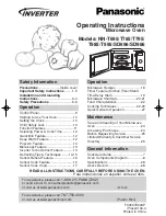 Preview for 1 page of Panasonic Genius NN-SD767S Operating Instructions Manual