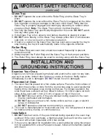 Preview for 5 page of Panasonic Genius NN-SD767S Operating Instructions Manual