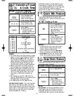 Preview for 13 page of Panasonic Genius NN-SN660S Operating Instructions Manual