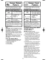 Preview for 17 page of Panasonic Genius NN-SN660S Operating Instructions Manual