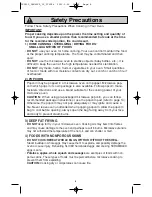 Предварительный просмотр 8 страницы Panasonic Genius NN-SN667B Operating Instructions Manual