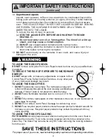 Preview for 4 page of Panasonic Genius NN-SN760S Operating Instructions Manual