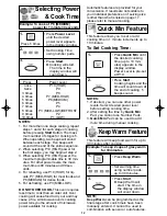 Preview for 14 page of Panasonic Genius NN-SN760S Operating Instructions Manual