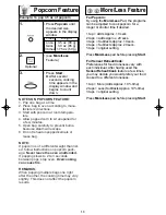 Preview for 15 page of Panasonic Genius NN-SN760S Operating Instructions Manual