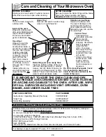 Preview for 26 page of Panasonic Genius NN-SN760S Operating Instructions Manual