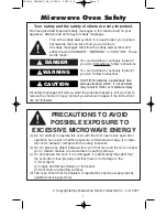 Предварительный просмотр 3 страницы Panasonic Genius Prestige NN-SD797S Operating Instructions Manual