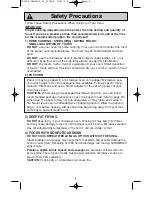 Предварительный просмотр 8 страницы Panasonic Genius Prestige NN-SD797S Operating Instructions Manual