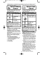 Предварительный просмотр 20 страницы Panasonic Genius Prestige NN-SD797S Operating Instructions Manual