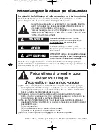 Предварительный просмотр 35 страницы Panasonic Genius Prestige NN-SD797S Operating Instructions Manual