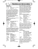 Предварительный просмотр 54 страницы Panasonic Genius Prestige NN-SD797S Operating Instructions Manual