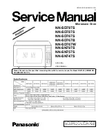 Panasonic Genius Prestige NN-SD797S Service Manual preview