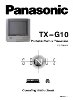 Предварительный просмотр 2 страницы Panasonic Genus TX-G10 Operating Instructions Manual