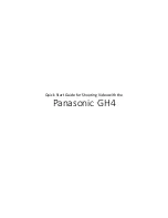 Panasonic GH4 Quick Start Manual предпросмотр