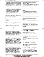 Preview for 12 page of Panasonic GLOBARANGE BB-GT1500E Operating Instructions Manual