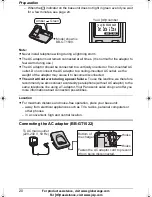 Предварительный просмотр 20 страницы Panasonic GLOBARANGE BB-GT1500E Operating Instructions Manual