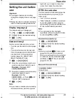 Предварительный просмотр 29 страницы Panasonic GLOBARANGE BB-GT1500E Operating Instructions Manual