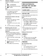 Preview for 70 page of Panasonic GLOBARANGE BB-GT1500E Operating Instructions Manual