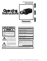 Предварительный просмотр 2 страницы Panasonic GP-KR222 Operating Instructions Manual