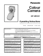 Panasonic GP-KR521 Operating Instructions preview