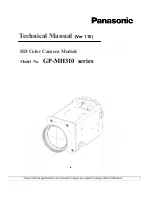 Preview for 1 page of Panasonic GP-MH310 series Technical Manual