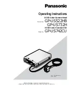 Preview for 1 page of Panasonic GP-US522HB Operating Instructions Manual