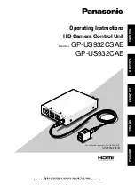 Preview for 1 page of Panasonic GP-US932CAE Operating Instructions Manual