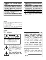 Предварительный просмотр 2 страницы Panasonic GP-US932CU Operating Instructions Manual